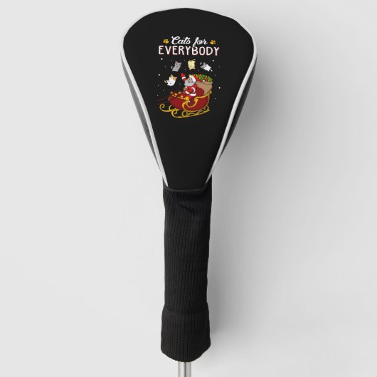 Katten voor iedereen grappig lelijke kerstkeuken golfheadcover (Voorkant)