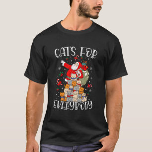Katten voor iedereen grappige kerstkat t-shirt