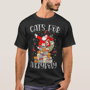 Katten voor iedereen grappige kerstkat t-shirt