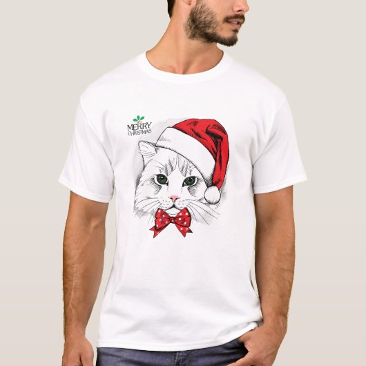 Katten voor iedereen grappige kerstkattenliefhebbe t-shirt (Voorkant)