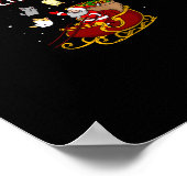 Katten voor iedereen Kat Kerst Lelijke Kerstmis SW Poster (Hoek)