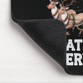 Katten voor iedereen Kerst Grappige Kerstman Kat L Muismat (Hoek)