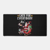 Katten voor iedereen Kerst Kat Grappig Bureaumat (Voorkant)