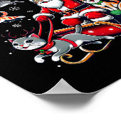 Katten voor iedereen Kerst Kat Grappig Poster (Hoek)