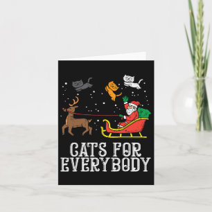 Katten voor iedereen kerst kat grappige Kerstmis v Kaart