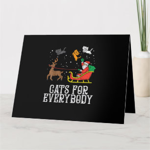 Katten voor iedereen kerst kat grappige vrouwen Si Kaart