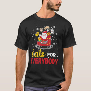 Katten voor iedereen kerst kat Kerstmis vrouwen Si T-shirt