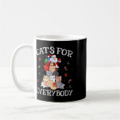 Katten voor iedereen Kerst Kat Leuk Kerstmis Pa Koffiemok (Links)