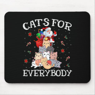 Katten voor iedereen Kerst Kat Leuk Kerstmis Pa Muismat