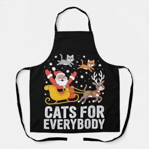Katten Voor Iedereen Kerstdag Kat Kerstman Schort