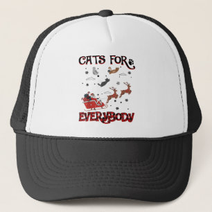 Katten voor iedereen kerstkattenbroodje voor de ke trucker pet