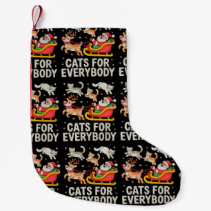 Katten voor iedereen Kerstman Kat Kerstmis liefheb Kleine Kerstsok