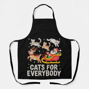 Katten voor iedereen Kerstman Kat Kerstmis liefheb Schort
