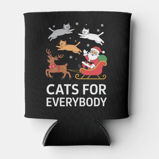 Katten voor iedereen Kerstman Kerstman Blikjeskoeler (Voorkant)