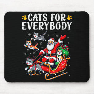 Katten voor Iedereen Kerstmis Kat Grappige Kerstmi Muismat