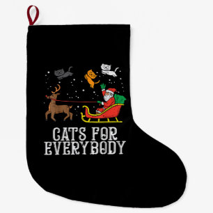 Katten voor iedereen Kerstmis Kat Grappige Vrouwen Grote Kerstsok