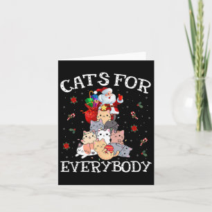 Katten voor iedereen Kerstmis Katten Pret Sinterkl Kaart