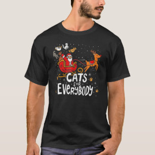 Katten voor iedereen Kerstmis Pyjama X mas Lelijke T-shirt