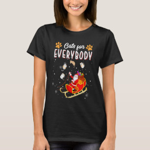 Katten voor iedereen Kerstmis Pyjama X mas Lelijke T-shirt