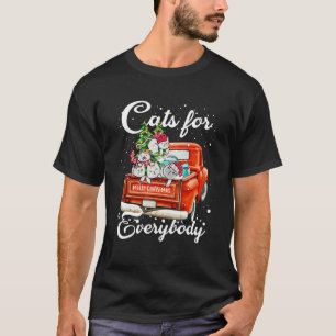 Katten voor iedereen: lelijke kerstkat op Vintage  T-shirt