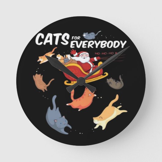 Katten voor iedereen  ronde klok (Voorkant)