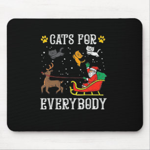 Katten voor iedereen Santa Fun Mannen Kinder Vrouw Muismat