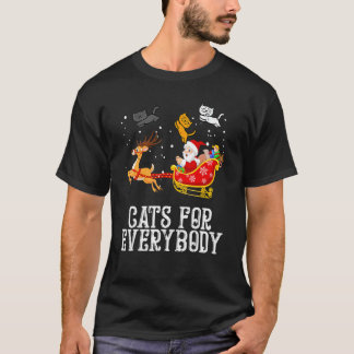 Katten voor iedereen Sinterklaas Kerst Pj's Kerstk T-shirt