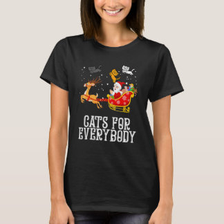 Katten voor iedereen Sinterklaas Kerst Pj's Kerstk T-shirt