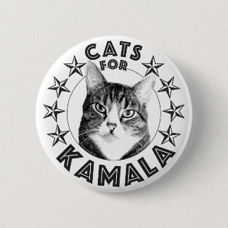 katten voor KAMALA 2024 Ronde Button 5,7 Cm