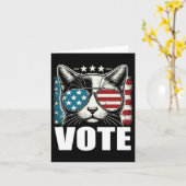 Katten voor Kamala Harris stemmen 2024 Kaart (Gele Bloem)