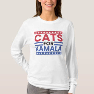 Katten voor Kamala Harris voor presidentsverkiezin T-shirt