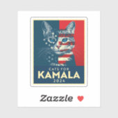 Katten voor Kamala Sticker (Vel)