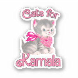 Katten voor Kamala Sticker