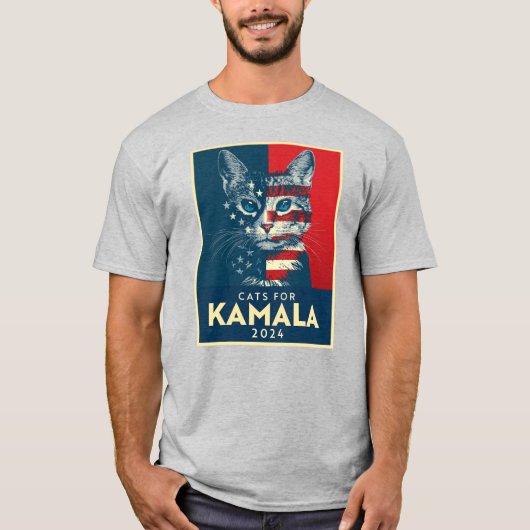Katten voor Kamala T-shirt (Voorkant)