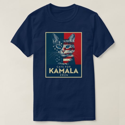 Katten voor Kamala T-shirt (Design voorkant)