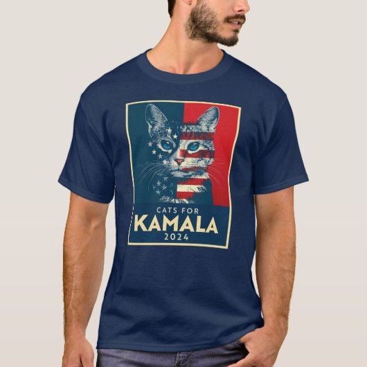 Katten voor Kamala T-shirt (Voorkant)