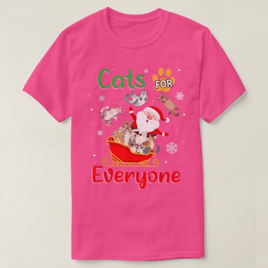 Katten voor kerstkerstkerstkerstkerstkatten t-shirt (Design voorkant)