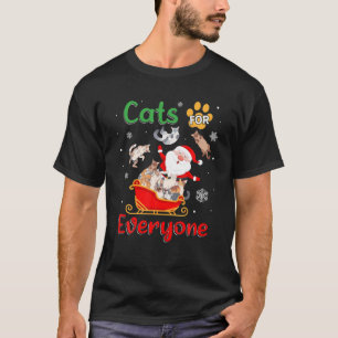 Katten voor kerstkerstkerstkerstkerstkatten t-shirt