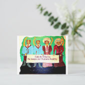 Katten voor Obama Briefkaart (Staand voorkant)