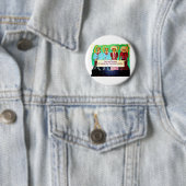 Katten voor Obama Ronde Button 5,7 Cm (In situ)