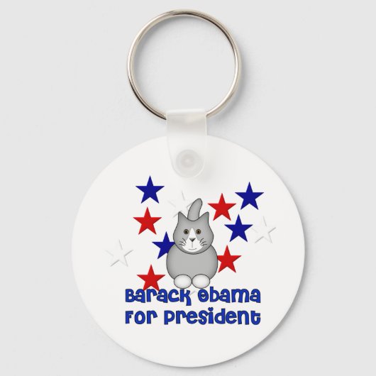 Katten voor Obama Sleutelhanger (Voorkant)
