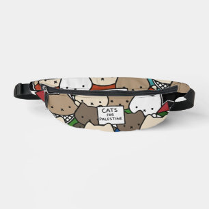 Katten voor Palestina – Kawaii Katten voor Rechtva Heuptasje