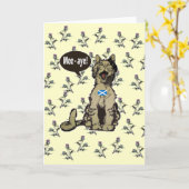 Katten voor Schotse Onafhankelijkheidsdag Kaart (Gele Bloem)