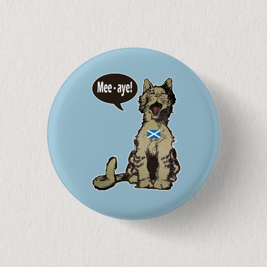 Katten voor Scottish Independence Badge Ronde Button 3,2 Cm (Voorkant)