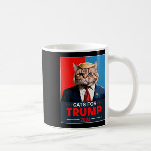 Katten voor Trump 2024 Grappig Stem op Trump Katte Koffiemok