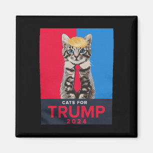 Katten voor Trump 2024 Grappig T-shirt voor Vance  Magneet