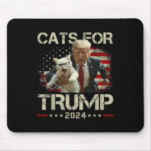 Katten voor Trump 2024 Grappige stem voor Trump -  Muismat