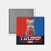 Katten voor Trump 2024 | Vance Trump rood blauw Magneet (Voorkant / Achterkant)