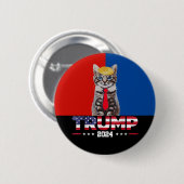 Katten voor Trump 2024 | Vance Trump rood blauw Ronde Button 5,7 Cm (Voorkant /achterkant)