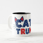 Katten voor Trump Coffee Mok 2024 (Voorkant links)